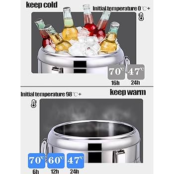 Amazon｜GUOOL スープジャー スープ保温 5L 業務用 保温スープ